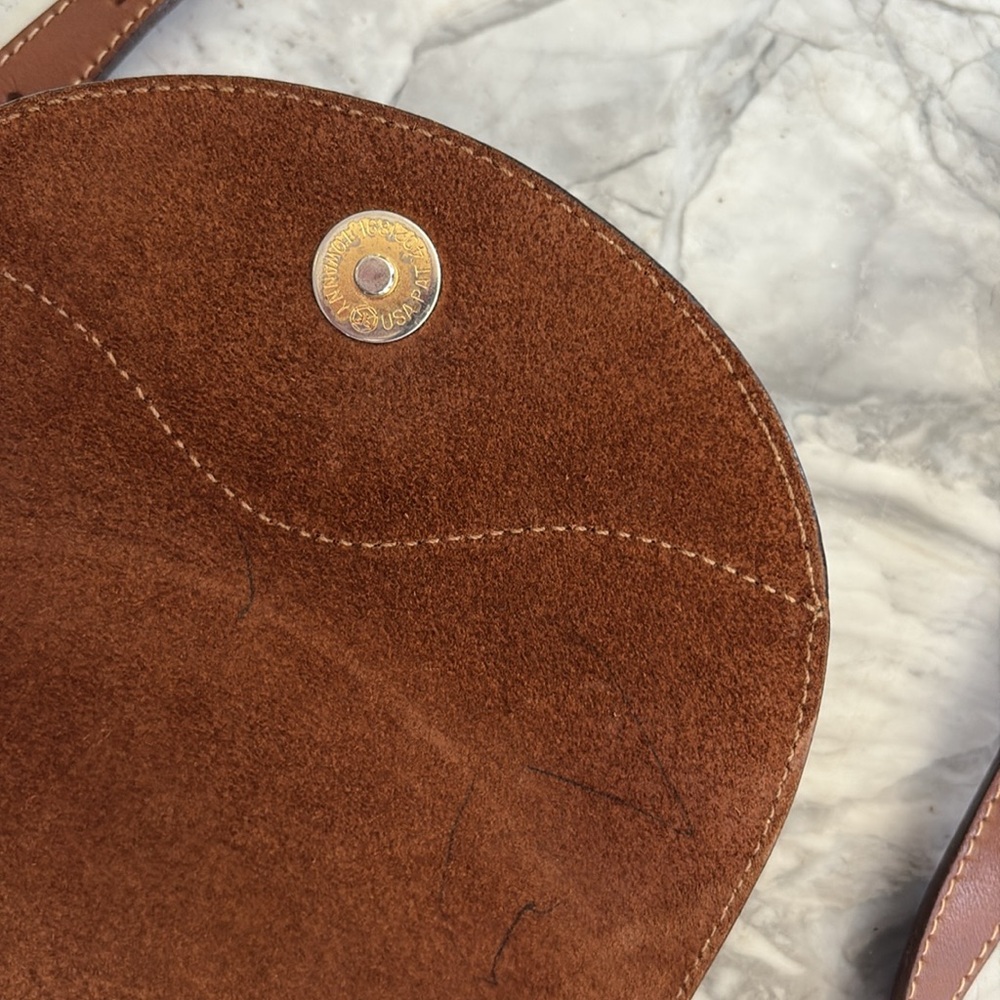 Vintage Marley Hodgkin No. 79 bag, tan/camel vacas and brown leather brass - Picture 5 of 13